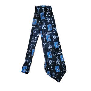90's Vintage Looney Tunes Stamp Collection Neck Tie